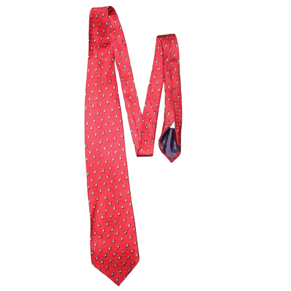 Vintage J. Garcia 100% Silk Red Neck Tie